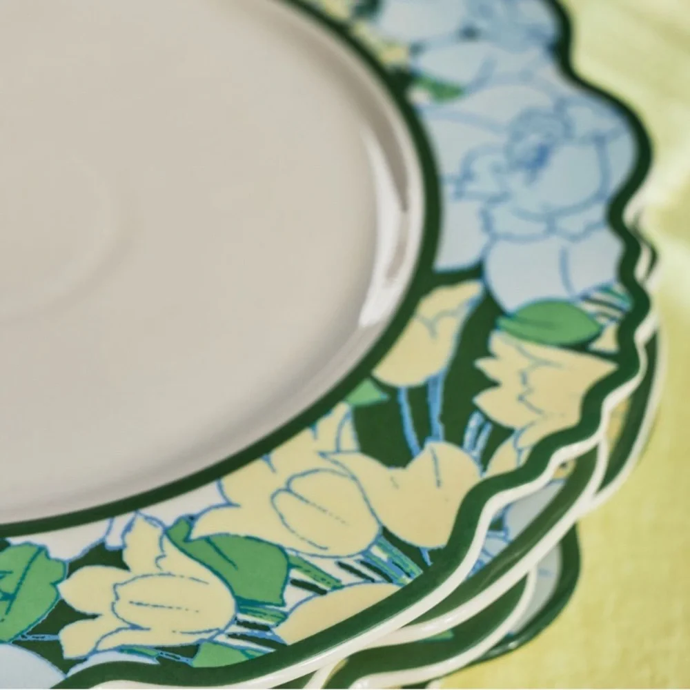Green Lyla Dinner Plates‎